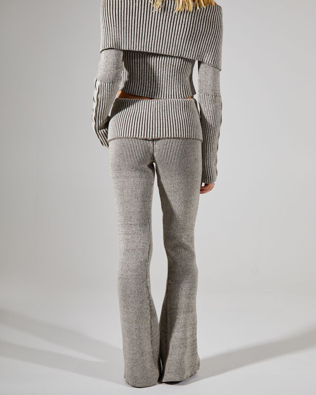 Plated Knit Popper Trousers, hi-res image number null