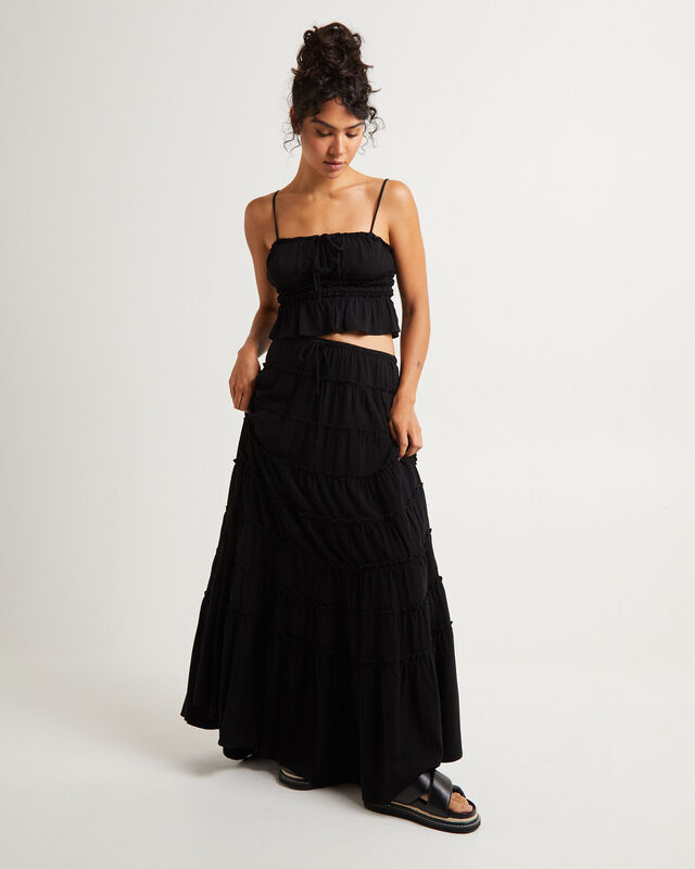 Sereno Tiered Maxi Skirt, hi-res image number null