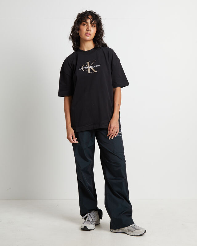 Premium Monologo T-Shirt in Black, hi-res image number null