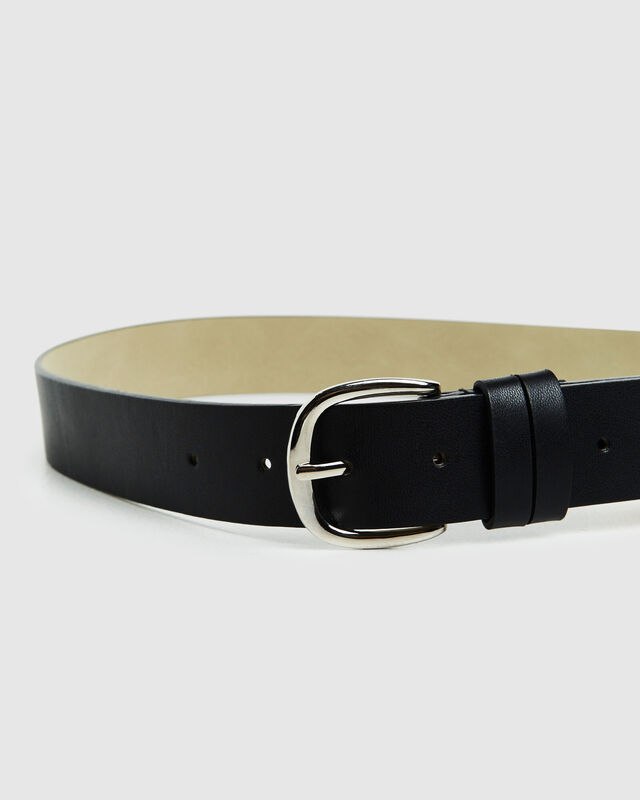 Alyssa Coin Pocket Belt Black, hi-res image number null