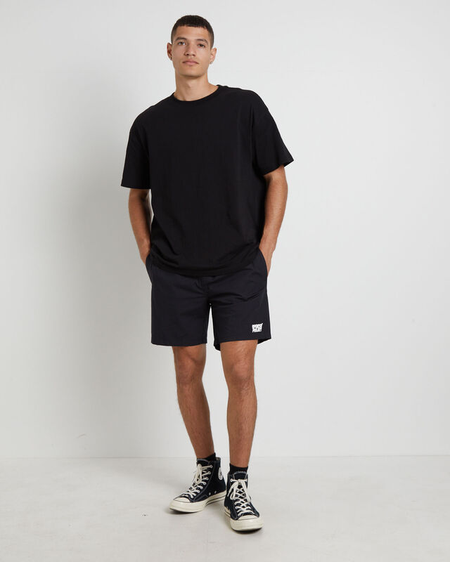 Puffy Shorts in Black, hi-res image number null