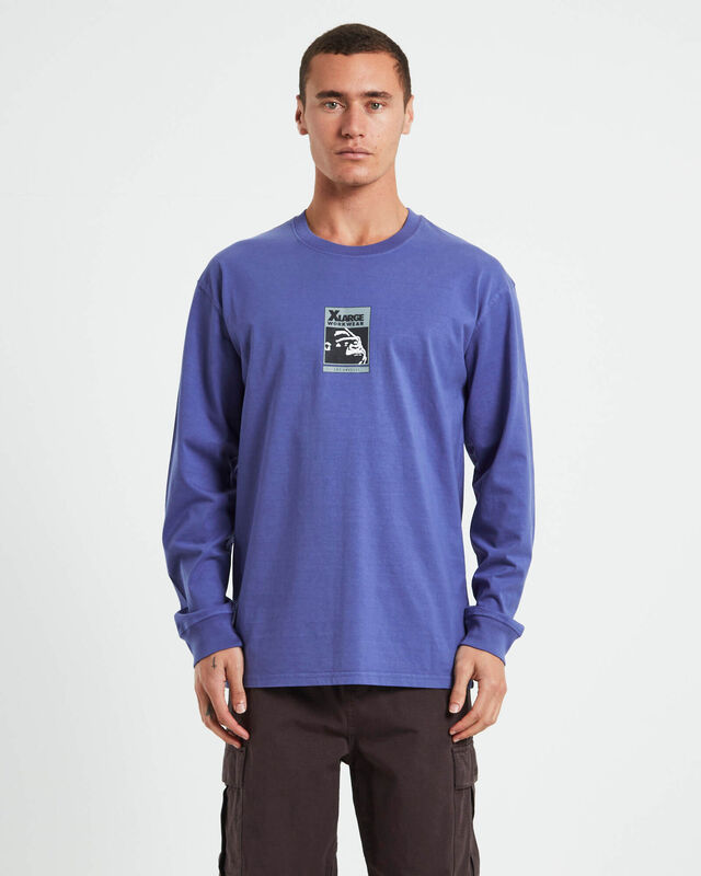 Workwear Long Sleeve T-Shirt in Slate Blue, hi-res image number null