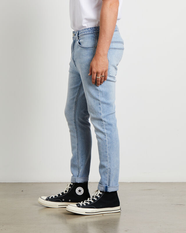 A Dropped Slim Denim Jeans in Rossi Blue, hi-res image number null