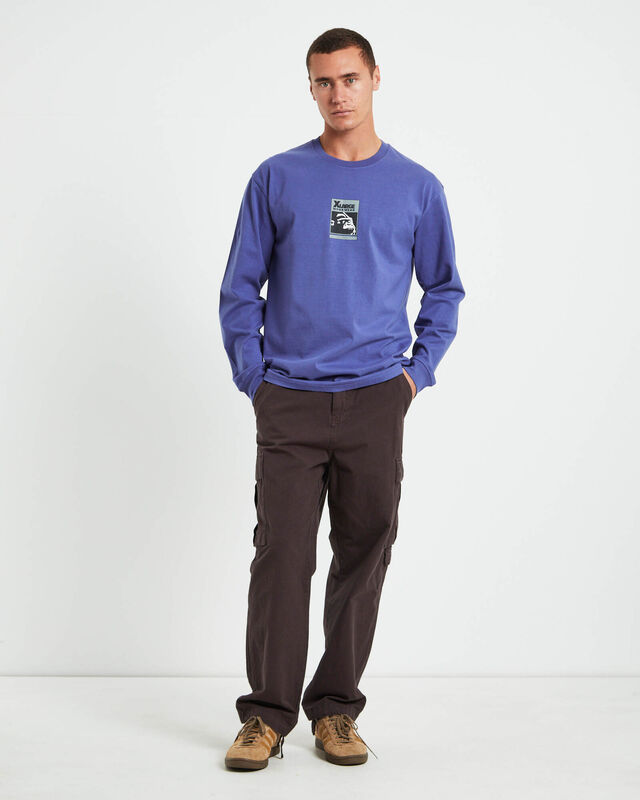 Workwear Long Sleeve T-Shirt in Slate Blue, hi-res image number null