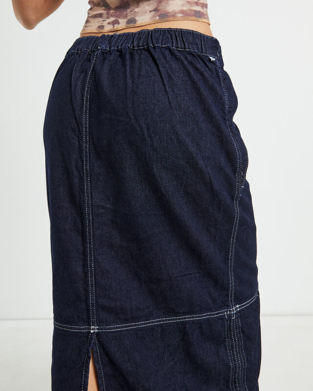 BDG Baggy Denim Maxi Skirt Blue, hi-res image number null