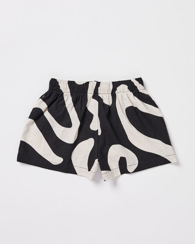 Teen Girls Charlie Swirl Shorts in Black, hi-res image number null