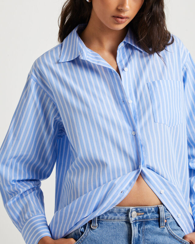 Poppy Poplin Long Sleeve Shirt, hi-res image number null