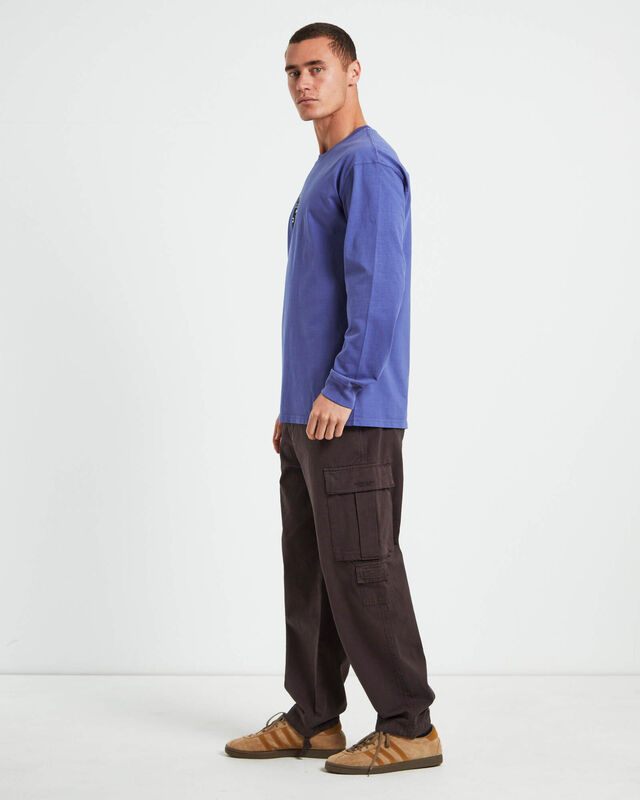 Workwear Long Sleeve T-Shirt in Slate Blue, hi-res image number null