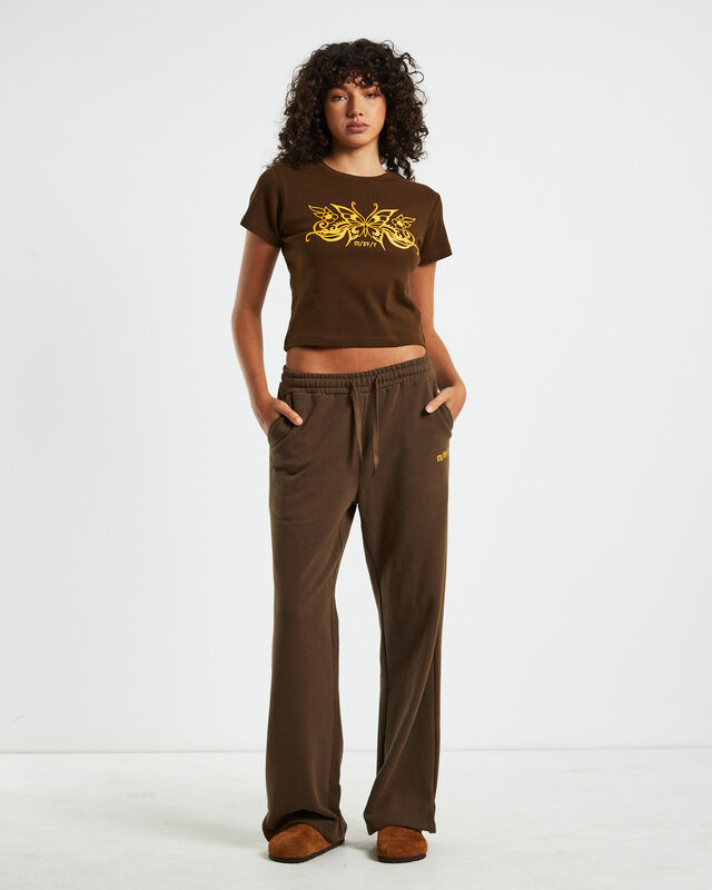 Sure Desire Baby Tee Chocolate Brown, hi-res image number null