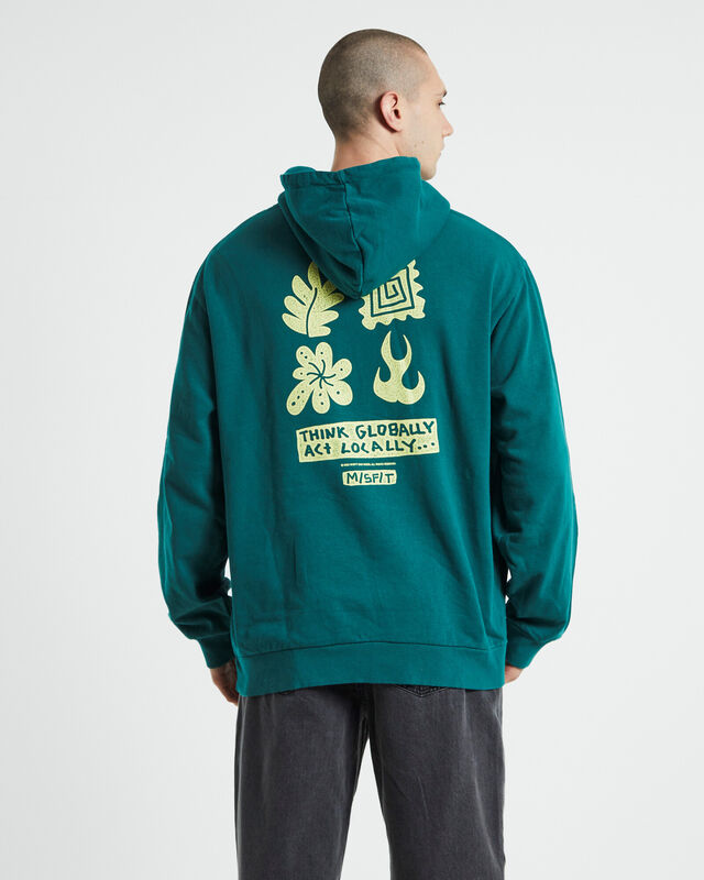 Global Acts 50-50 Hoodie Storm Green, hi-res image number null