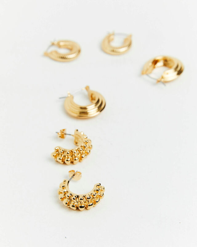 14K Gold Plated Yasmin Earring Pack, hi-res image number null