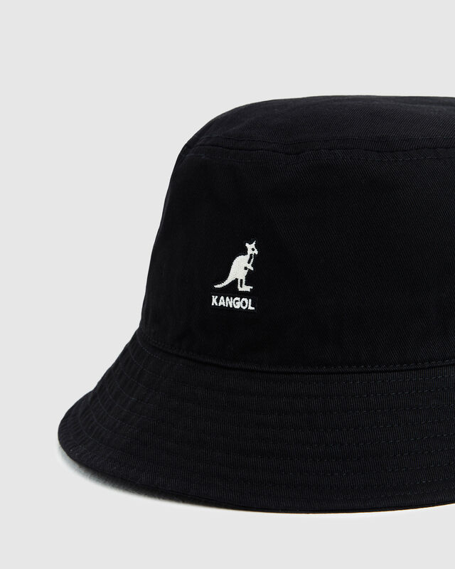 Washed Bucket Hat BlacK, hi-res image number null