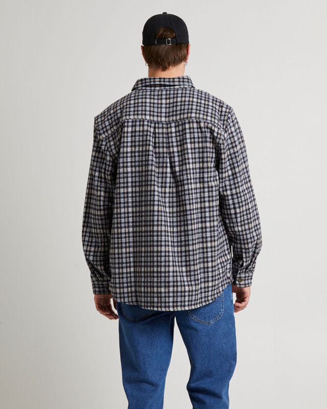 Lee Worker Long Sleeve Shirt Brown Check, hi-res image number null