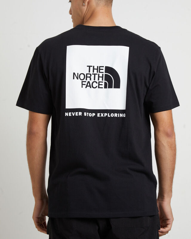 Mens Short Sleeve Box NSE T-Shirt in TNF Black/TNF White, hi-res image number null