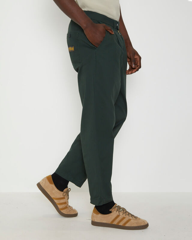 Harro Pleat Pants in Pine Green, hi-res image number null