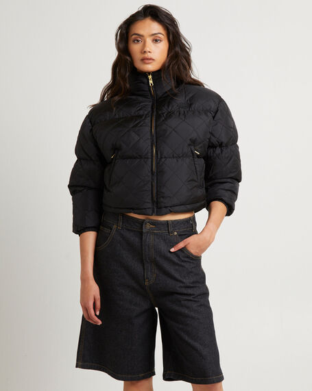 Lamkin Quilted Puffer Jacket Black
