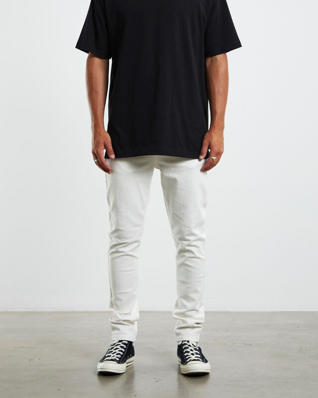 City Riot Slim Jeans in White, hi-res image number null