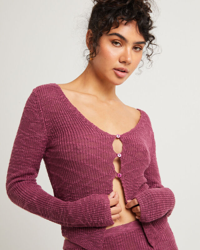 Rumi Long Sleeve Boucle Knit Top, hi-res image number null