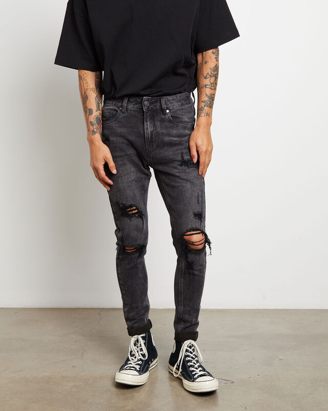 Rifter Skinny Jeans in Washed Out Black, hi-res image number null