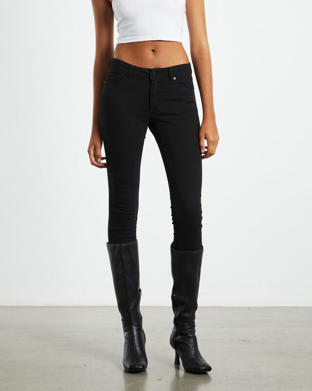 A 99 Low Rise Skinny Jeans True Black, hi-res image number null