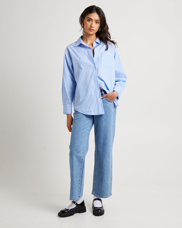 Poppy Poplin Long Sleeve Shirt, hi-res image number null