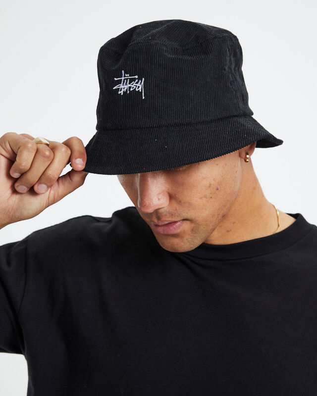 Graffiti Cord Bucket Hat Black, hi-res image number null