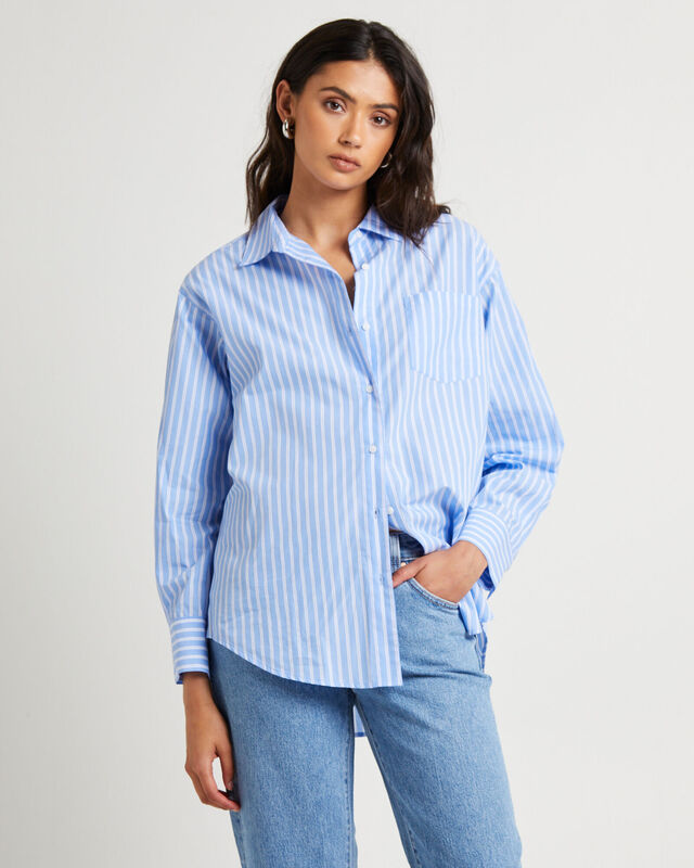 Poppy Poplin Long Sleeve Shirt, hi-res image number null