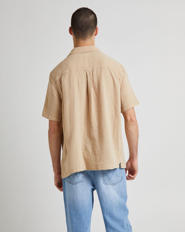 RESORT SHIRT CREPE DRIFTWOOD, hi-res image number null