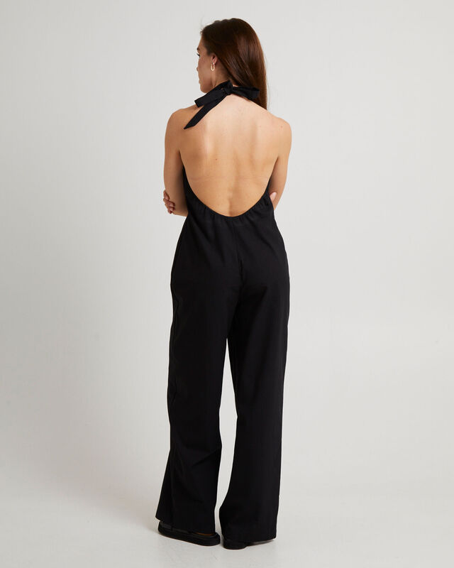 Piper Halter Button Front Jumpsuit, hi-res image number null