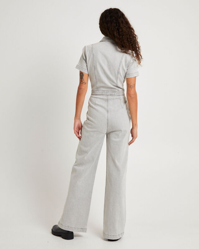 Nikki Denim Maxi Boiler Suit, hi-res image number null