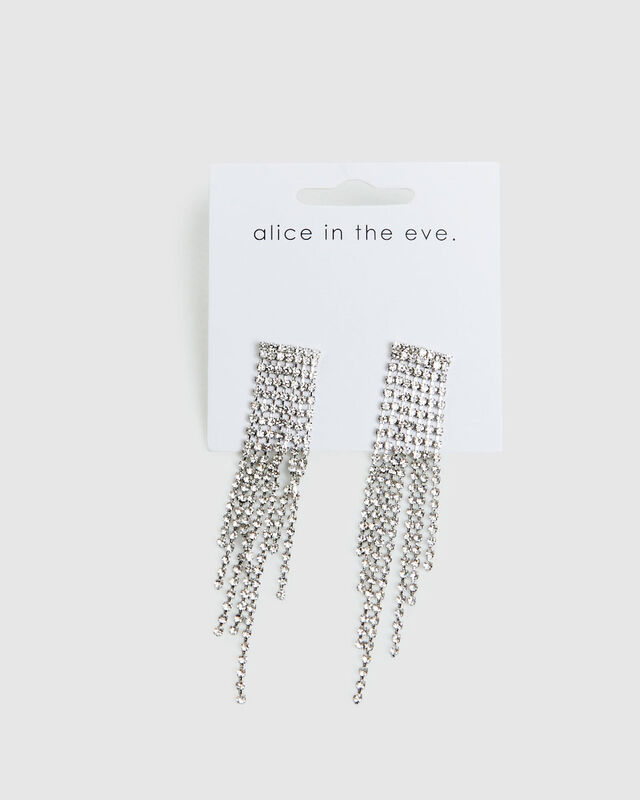 Bling Bling Earrings Silver, hi-res image number null