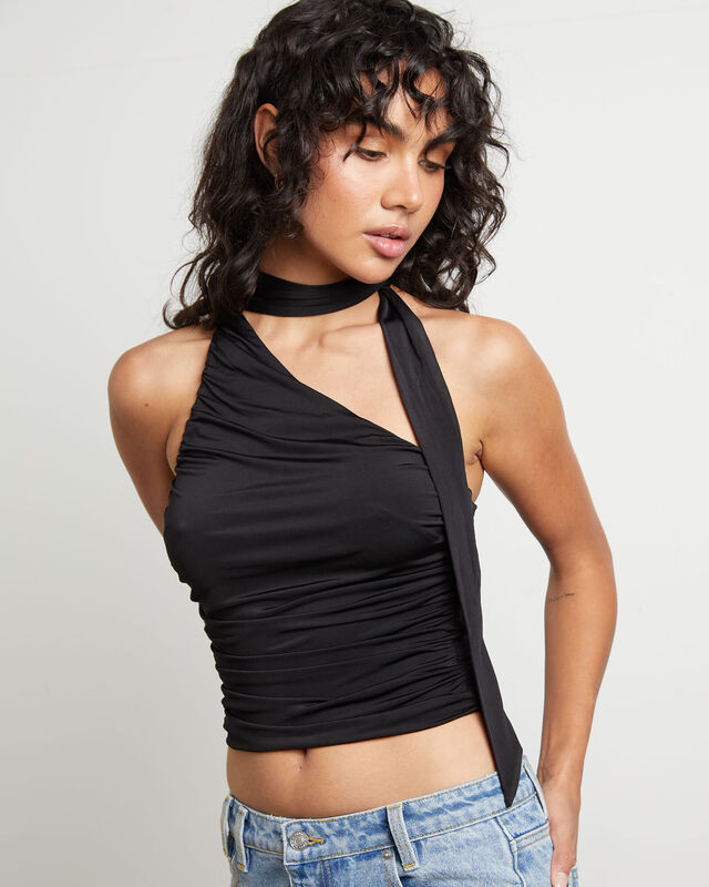 Rowan Slinky Chocker Top in Black, hi-res image number null