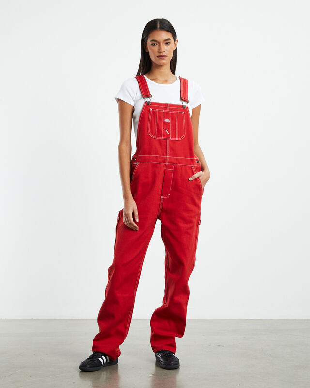 Relaxed Carpenter Overalls Cherry Red, hi-res image number null