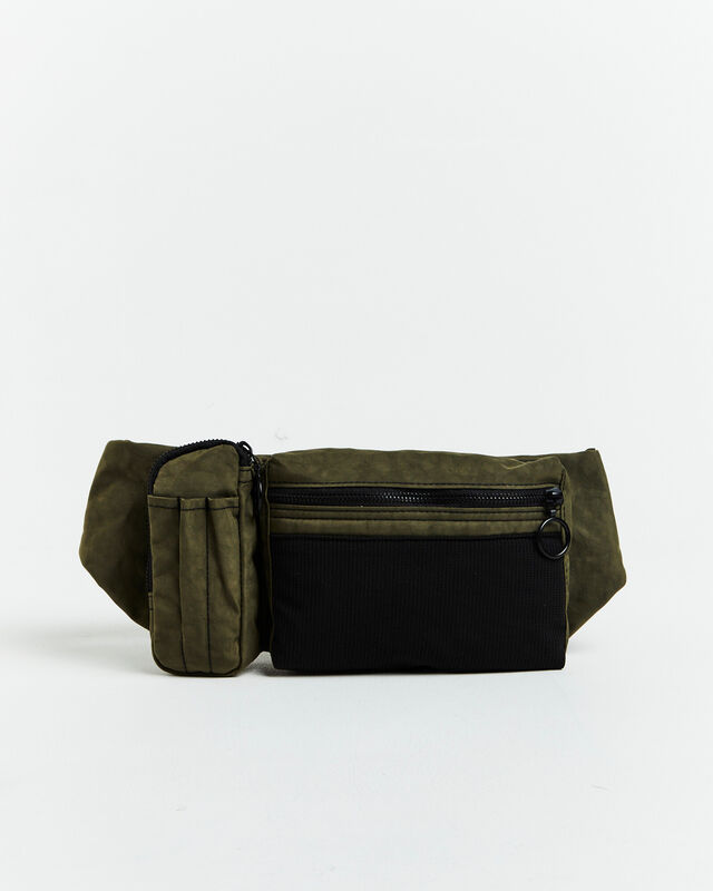 Multi Pocket Pouch Bum Bag in Green, hi-res image number null