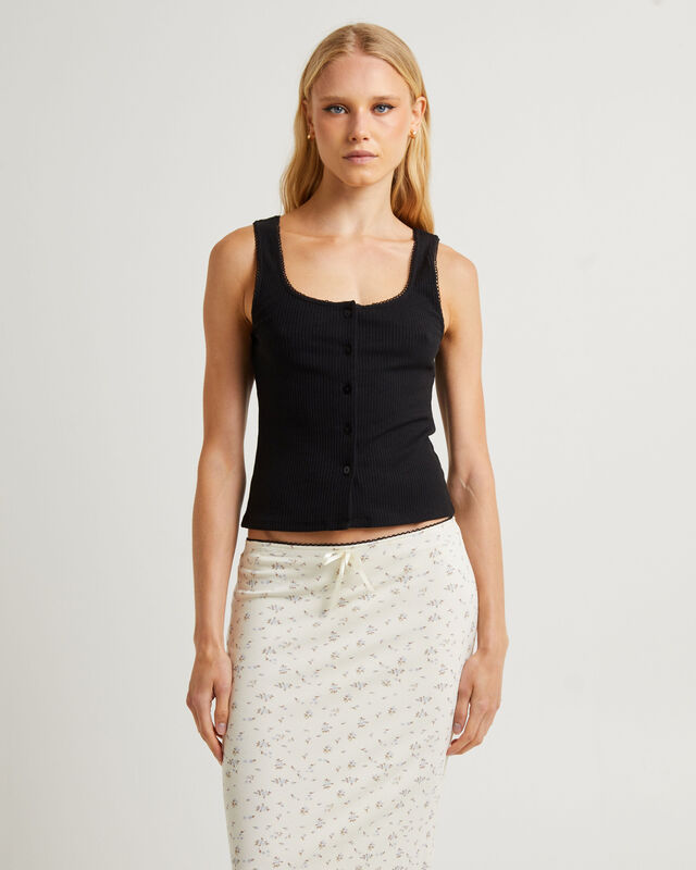 Saski Scallop Trim Vest Top, hi-res image number null