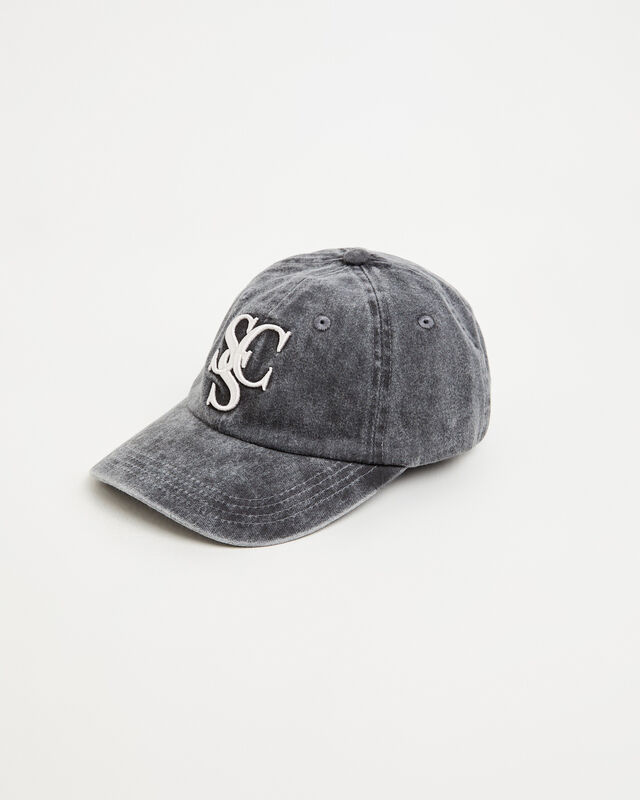 Stone Wash Baseball Cap in Washed Charcoal, hi-res image number null