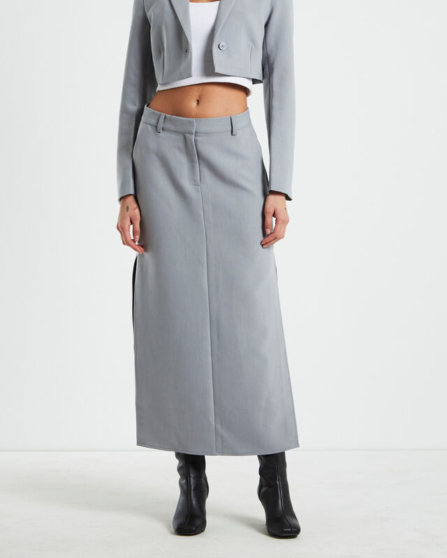 Myla Tailored Pencil Skirt Dove Grey, hi-res image number null