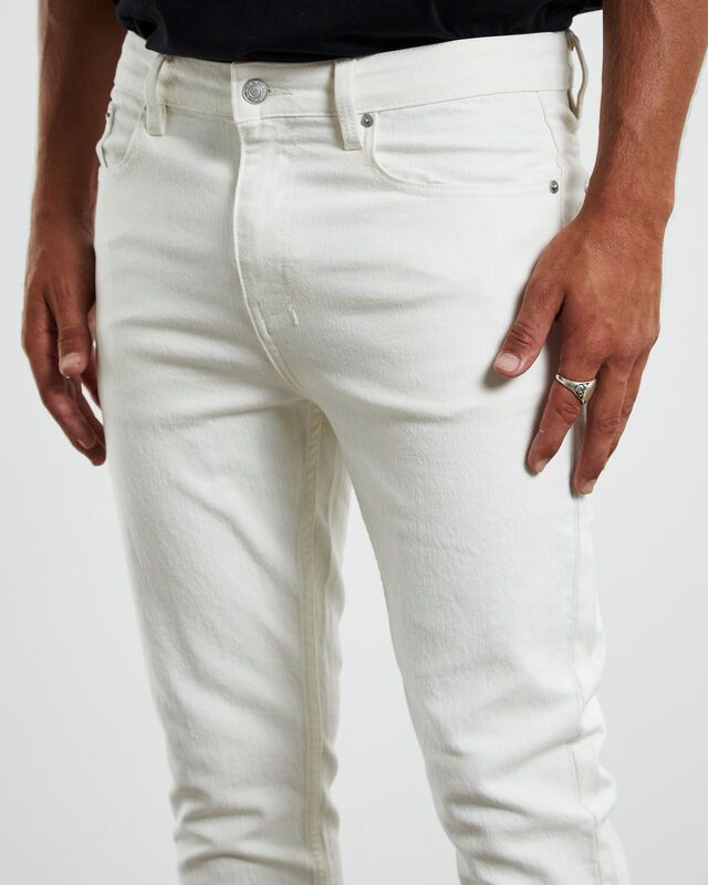 City Riot Slim Jeans in White, hi-res image number null