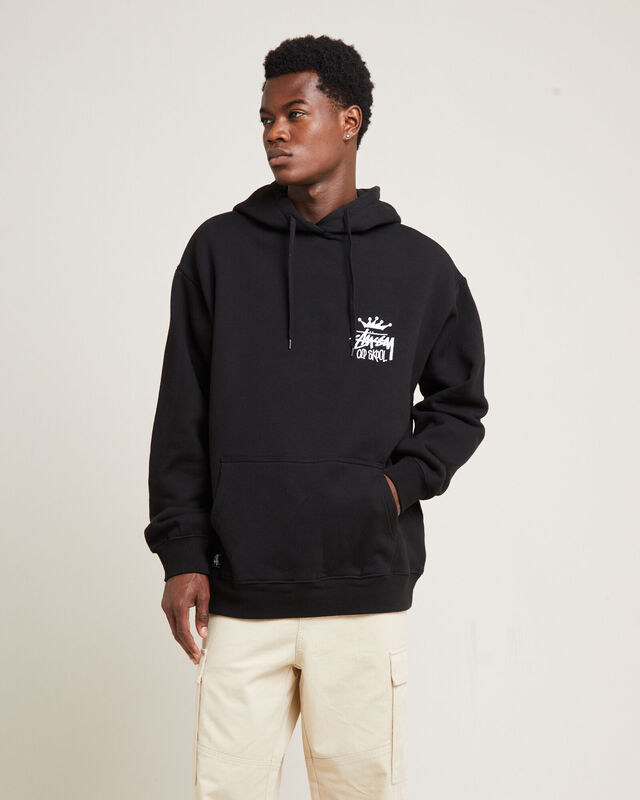 Old Skool Fleece Hoodie Black, hi-res image number null