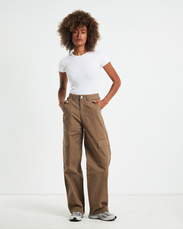 Donna Cargo Pants Walnut Brown, hi-res image number null