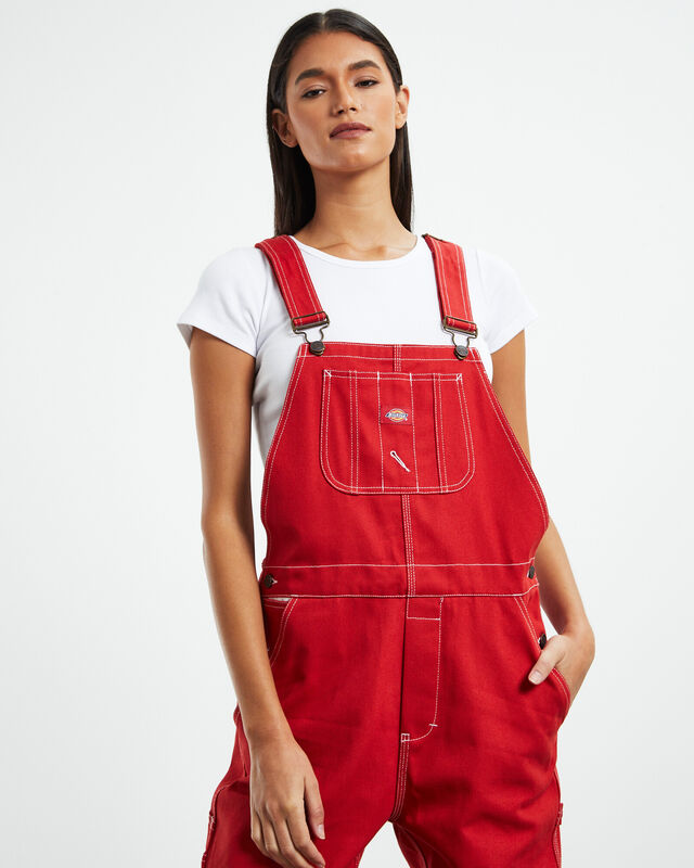 Relaxed Carpenter Overalls Cherry Red, hi-res image number null