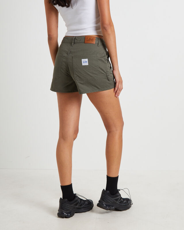 Y2K Low Relaxed Shorts in Silver Grey, hi-res image number null