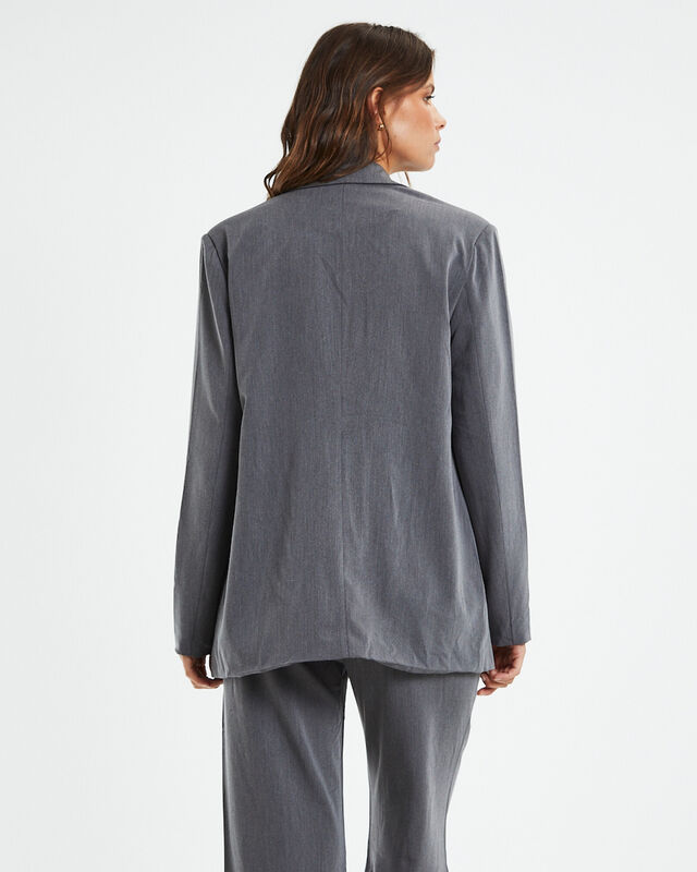 Tia Boyfriend Blazer Grey, hi-res image number null