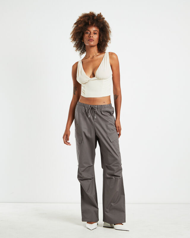 Parker Straight Leg Cargo Pants Grey, hi-res image number null