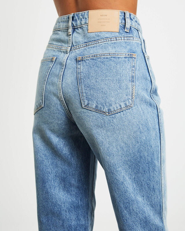 Sade Baggy Denim Jeans in Phase Blue, hi-res image number null