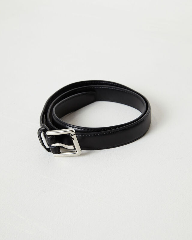 Eddie Thin Belt in Black, hi-res image number null