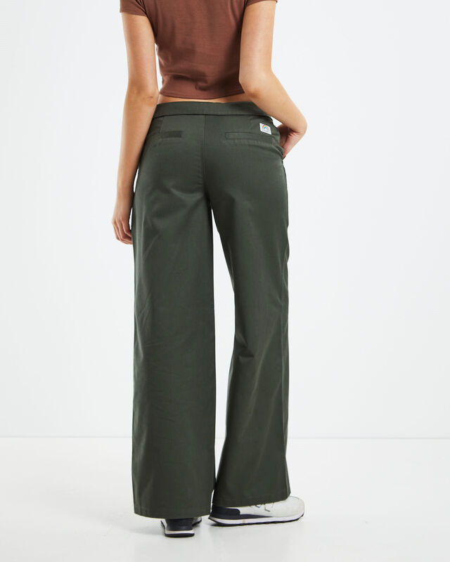 Taina Low Rise Puddle Pants Khaki, hi-res image number null