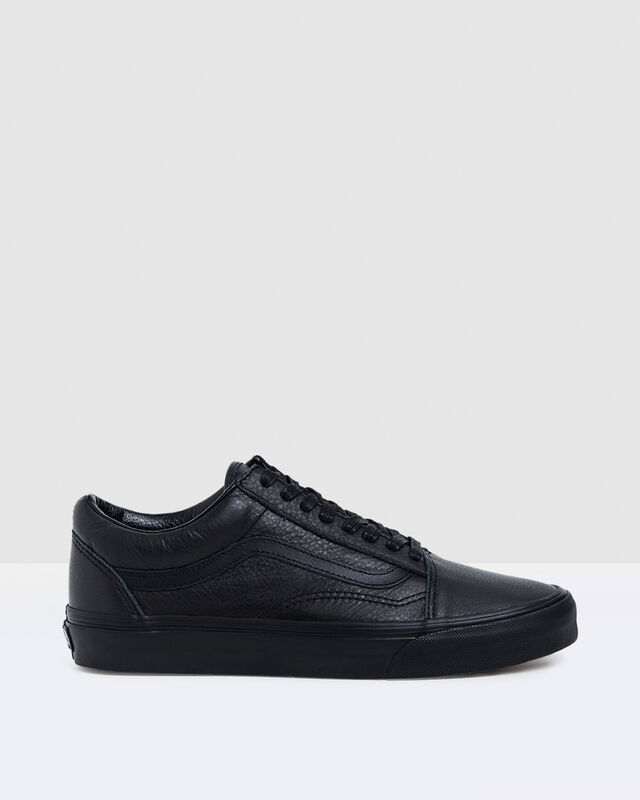 Old Skool Leather Sneakers Black, hi-res image number null