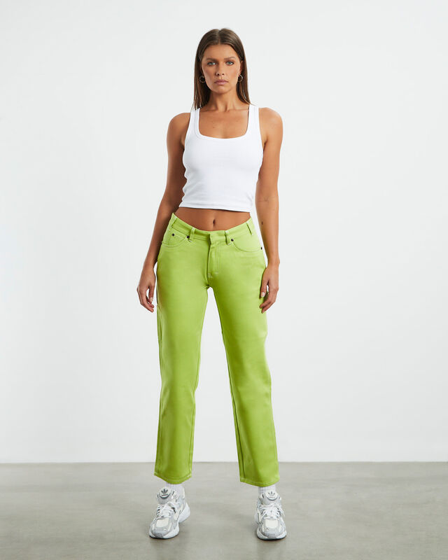 875 Washed Low Rider Pants Wild Lime, hi-res image number null