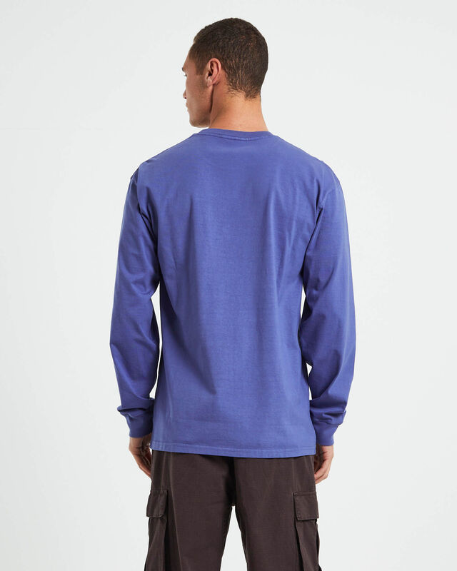 Workwear Long Sleeve T-Shirt in Slate Blue, hi-res image number null